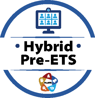 Hybrid OU Pre-ETS service icon showing combination of in-person and virtual instruction